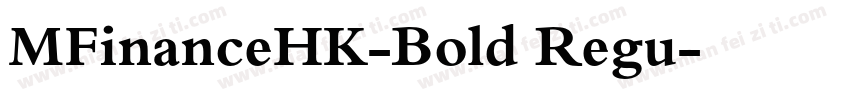 MFinanceHK-Bold Regu字体转换